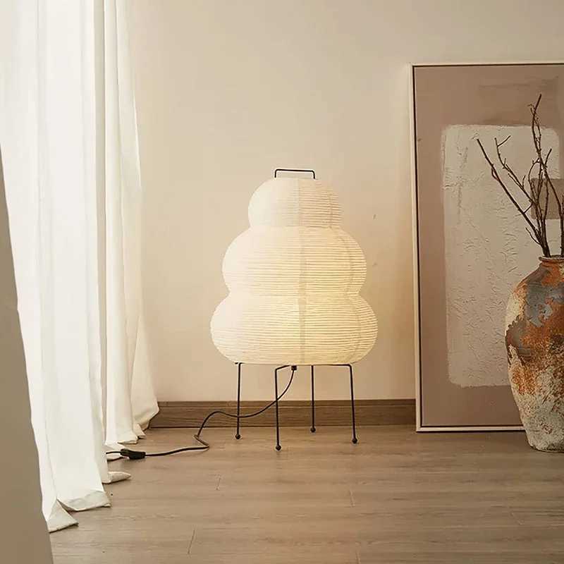 Japanese Design Akari Noguchi Yong Table Lamp White Rice Paper Decorative Desk Lights for Bedroom Living/Dining Room Study Loft C251121