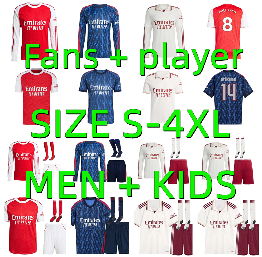 25 26 SAKA ZUBIMENDI GYOKERES EZE soccer jerseys 2025 2026 ODEGAARD HINCAPIE DOWMAN LEWIS-SKELLY GABRIEL RICE football shirt Men Kids kit long sleeves player version