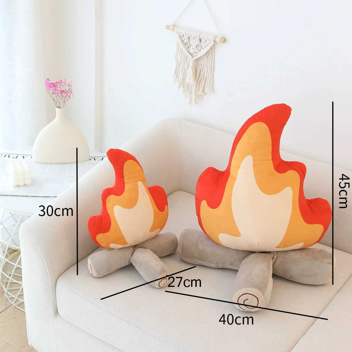 Creative Fire Pile Bonfire Plush Throw Flame Doll Sofa s Cushions Seat Sofa Throw Cushion C251121