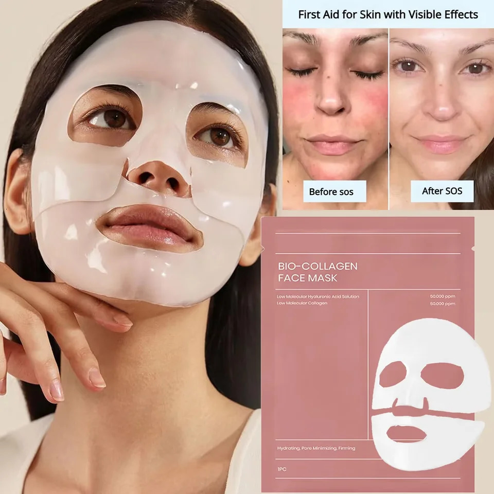 Bio-Collagen Face Mask Wrinkle Overnight Mask With Hydrolyzed Refreshing Skin Care 250418