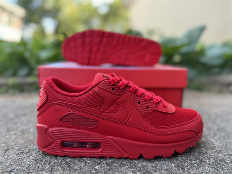 Men/Women Running Shoes AIR90 Triple Red Sneaker Designer Shoes Outdoor Sports With Original Box Fast Delivery Free Shipping