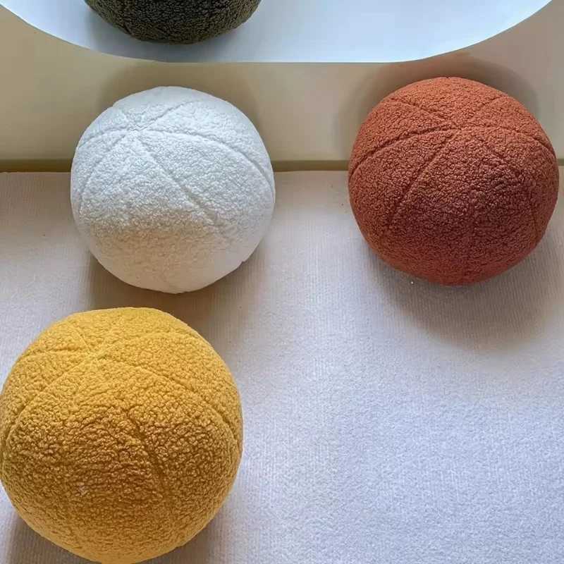 1pc Nordic style Spherical Throw Soft Ball Shape Cushion PP Cotton Filling Home Bedroom Car Decor Festival Gift 30cm C251121
