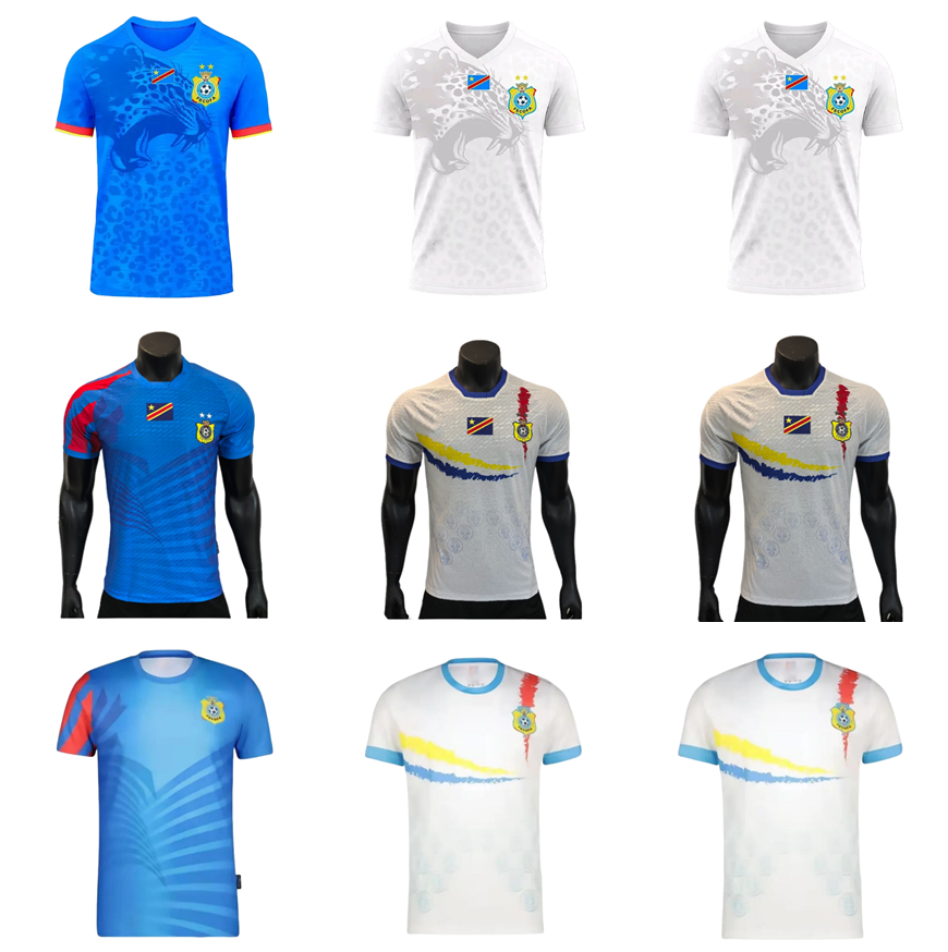 24 25 26 27 Congo Mens Soccer Jerseys 2024 2025 2026 2027 AKAMBU M.ELIA T.BONGONDA MBUKU MAYELE KAYEMBE PICKEL MUKAU Player Version Home Away Football Shirts