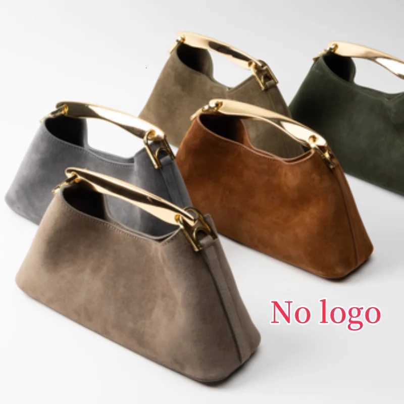 Mini Boerang Faux Suede Bag Luxury Designer Handbag for Ladies Elegant Wens Fiable Shoder Bag with Metal Y251121