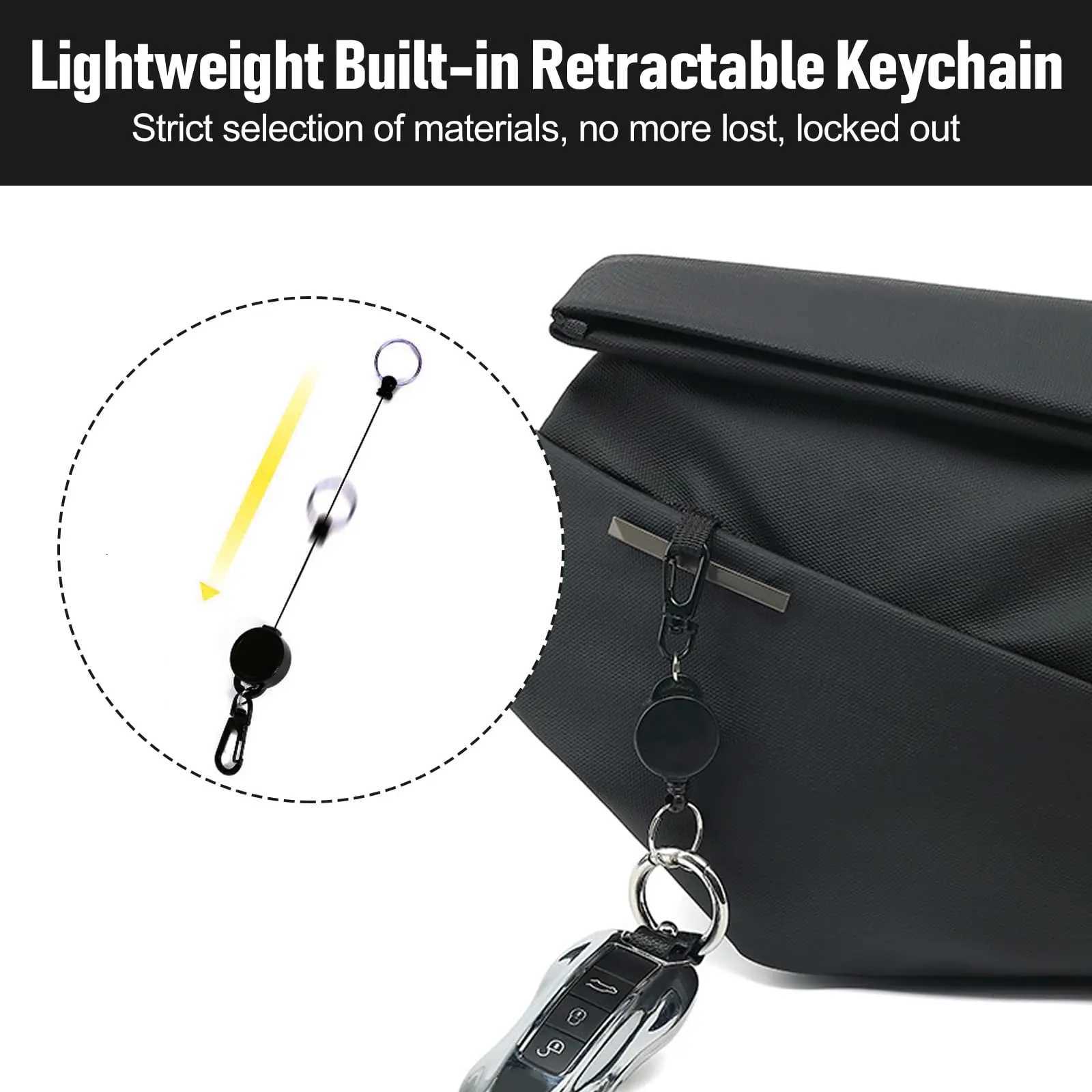 Fashion Crossbody Bag Men Designer Black Motorcycle Bag Fiable and Casual Storage Mobile Phe Accessories Water Proof Y251121