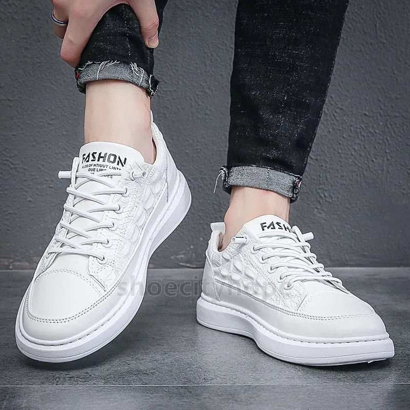 Free Shipping Designer Shoes Mens Shoes Sneakers Womens Leather Business Formal Shoes Minimalist Casual Elastic Band Mens Trainers Unisex Classic Blac