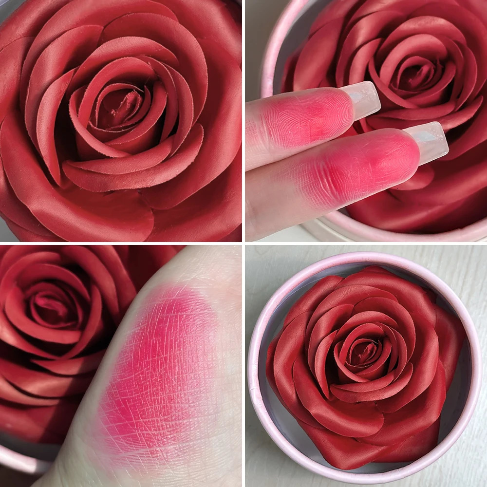 Floral Blush 3D petal Rose Petal Natural highlighter flower Blusher Pigment Long Lasting Face Makeup Brighten Effect cosmetics 251113