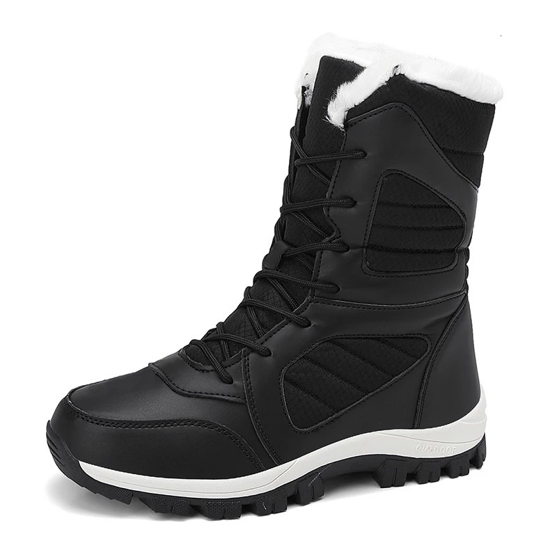 Snow Boots for Couples Winter Style FleeceLined Thickened Warm ThickSoled HeightIncreasing Short 251121