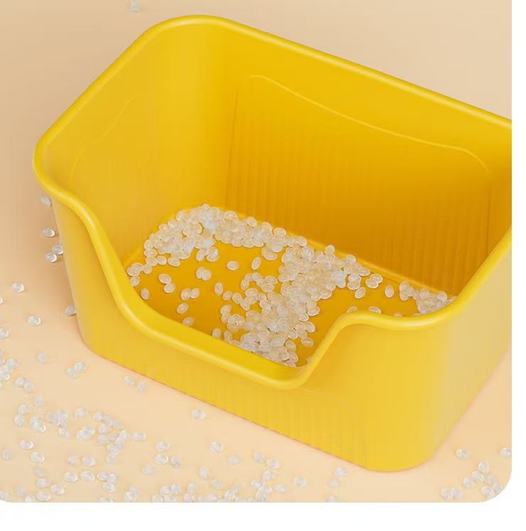 Extra Large Cat Litter Box: Open-Top, Anti-Spatter, Semi-Enclosed Design for Odor Control & Easy Cleaning Free shipping