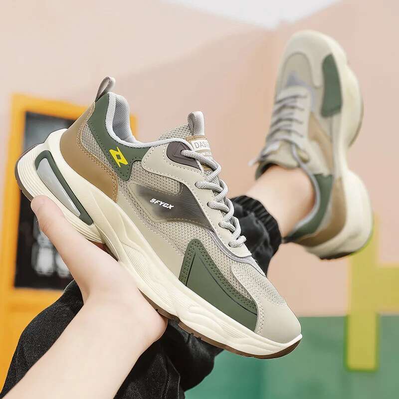 designer sneakers Autumn New Men Casual Fashion Non Slip Sneakers Thick Soled Wear-resistant Work Low-priced Hot Selg Walking Shoes