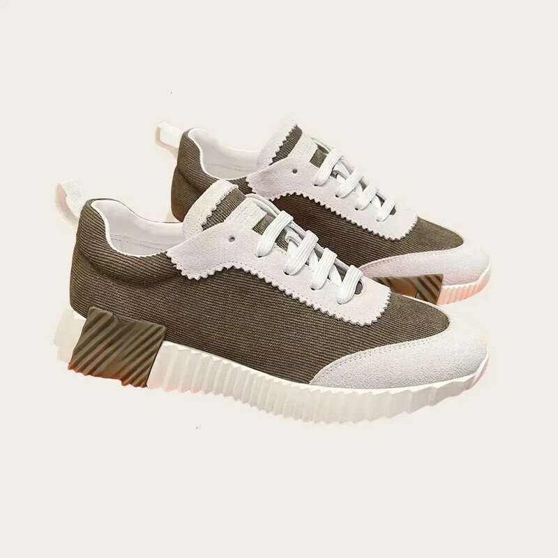 Bouncing Designer Sneakers Suede Casual Shoes Trainers Breathable Mesh Running Shoe Men Bounce Sneaker Women Non-Slip Rubber Sole Flat Train Top Dhbes