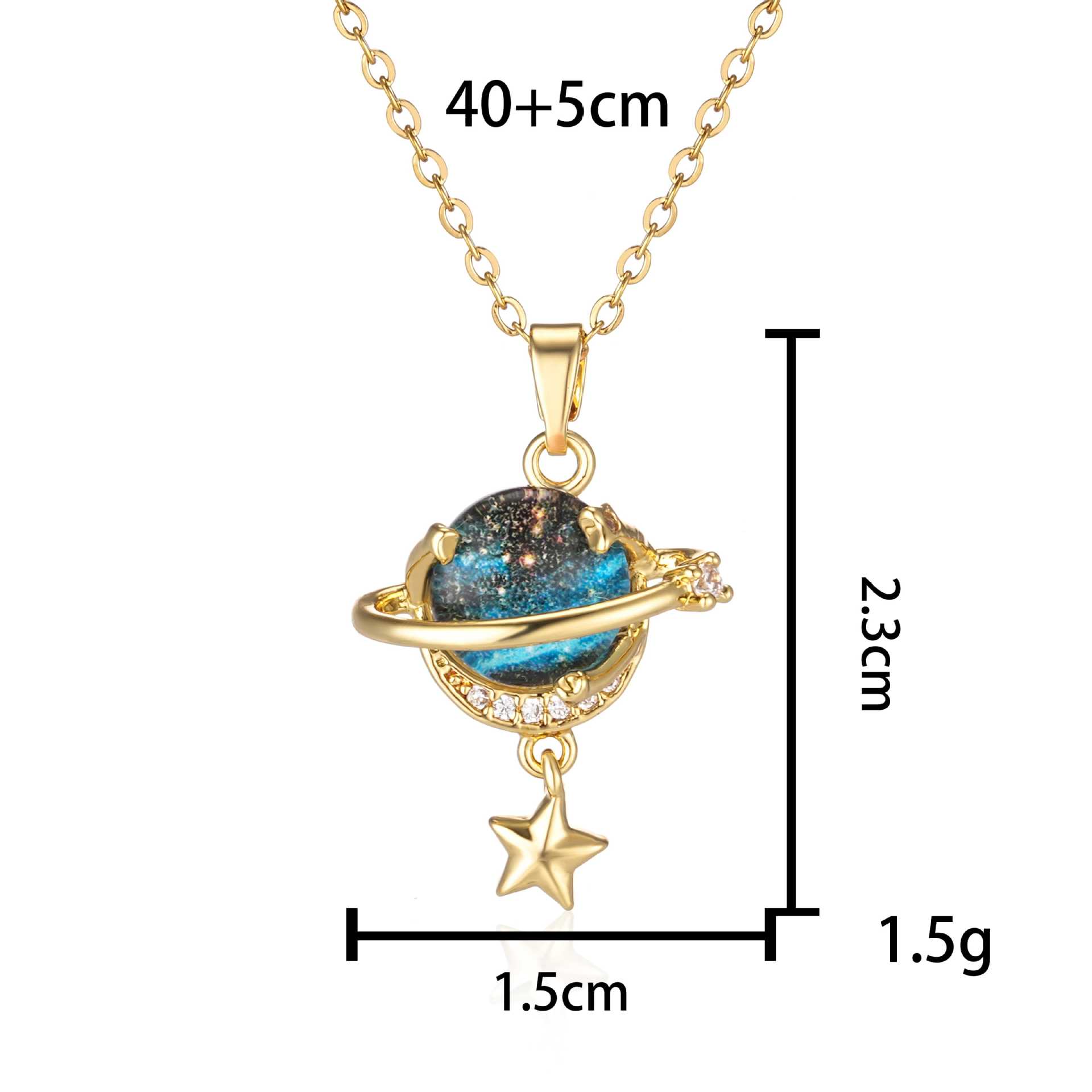 2025 Planet Womens Necklace Versatile High-end Starry Sky 18k Gold Collarbone Chain ins designer necklace for jewelry woman necklace designer for wome - view 7
