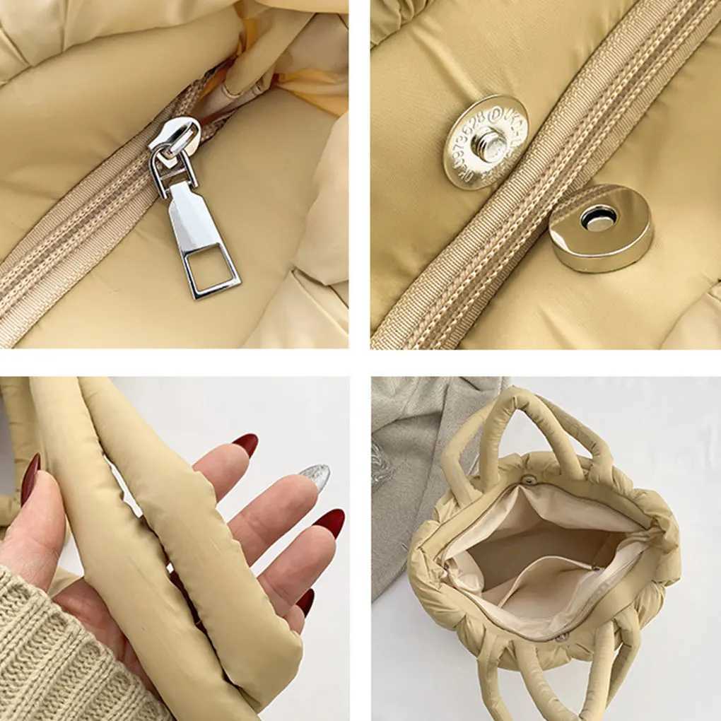 Lightweight Winter Down Shoder Purse Large Quilted Trendy Making Bag Feel Cfortable Inside Brown Y251121