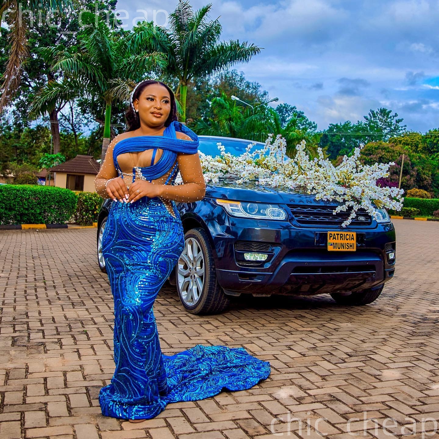 Aso Ebi Royal Blue Mermaid Prom Dresses 2026 Beaded Crystals Illusion Evening Formal Party Second Birthday Engagement Gowns Plus Size Dress For Specia