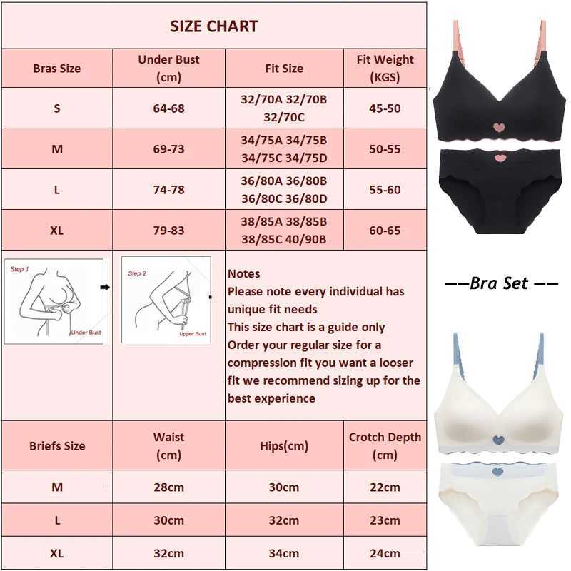 Seamless Bras Set for Women Push Up Bras Heart Pattern Bralette Sexy Low Rise Ice Silk Briefs Wavy Edge Underwear Set FeXJ251106