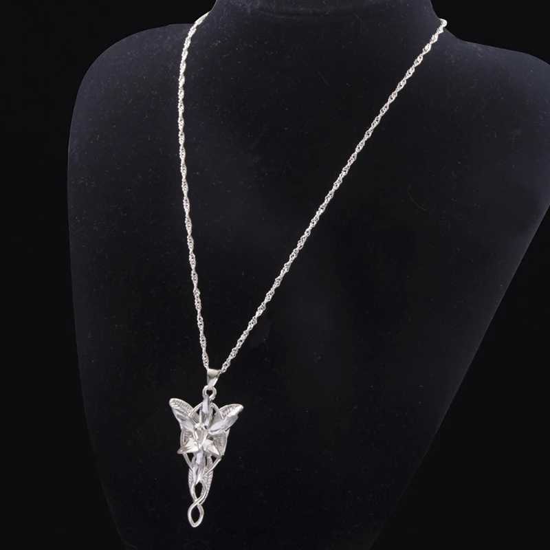 Film and Television Peripheral Lord of The Rings Crystal Necklace Elf Princess Cos PendantXJ251121