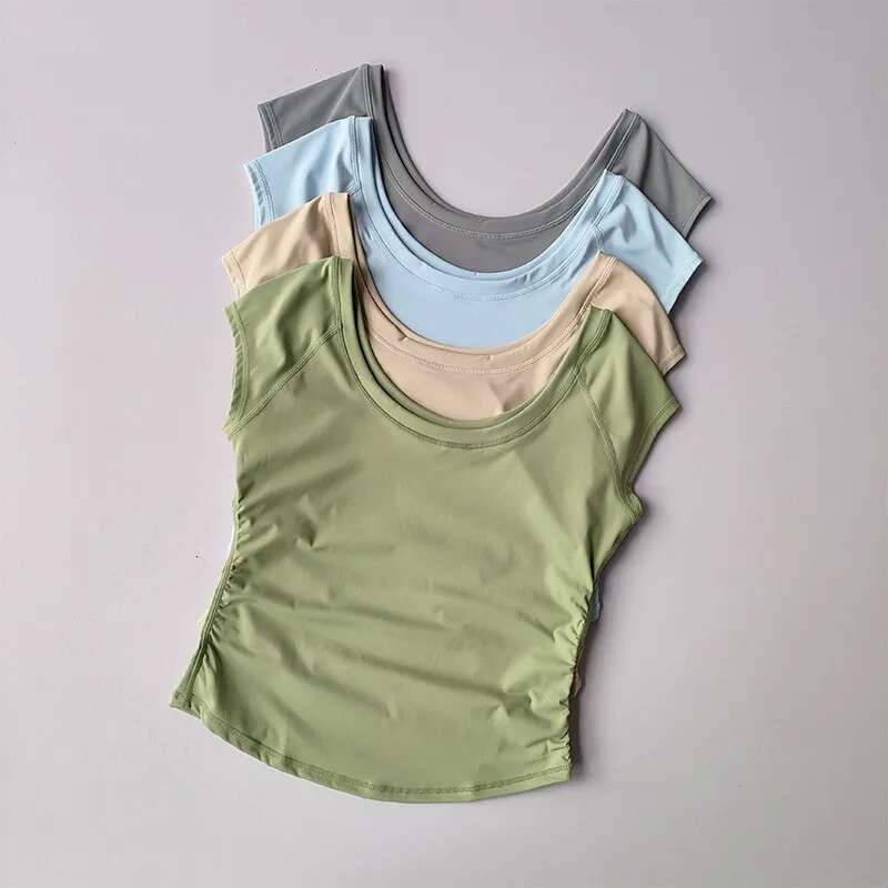 2025--Fiess T-Shirt Tops Women Outdoor Sports Loose Short Sleeve Gym Running Female Quick Drying Breathable Yoga Shirt