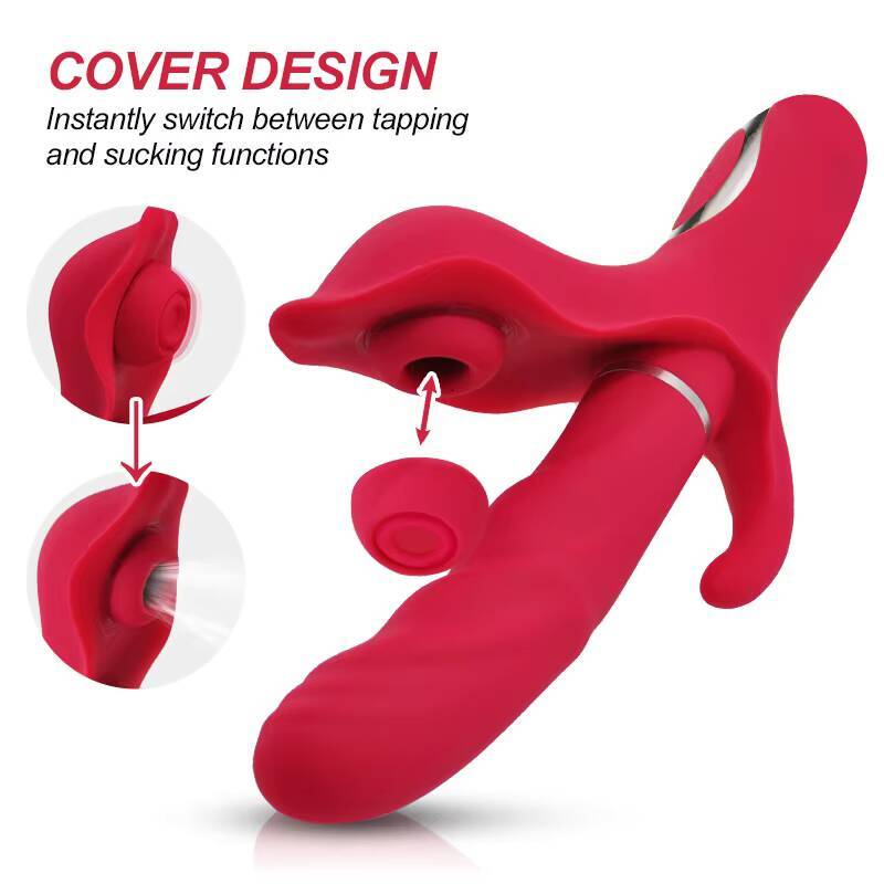 Multifunctional Womens Vibration Shock Stick Slap Suction vibration clitoral nipple sucking dildo vibrator sex toy for female