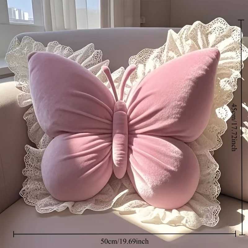 Butterfly-shaped throw cute cushion for bedroom sofa home decor novelty item C251121