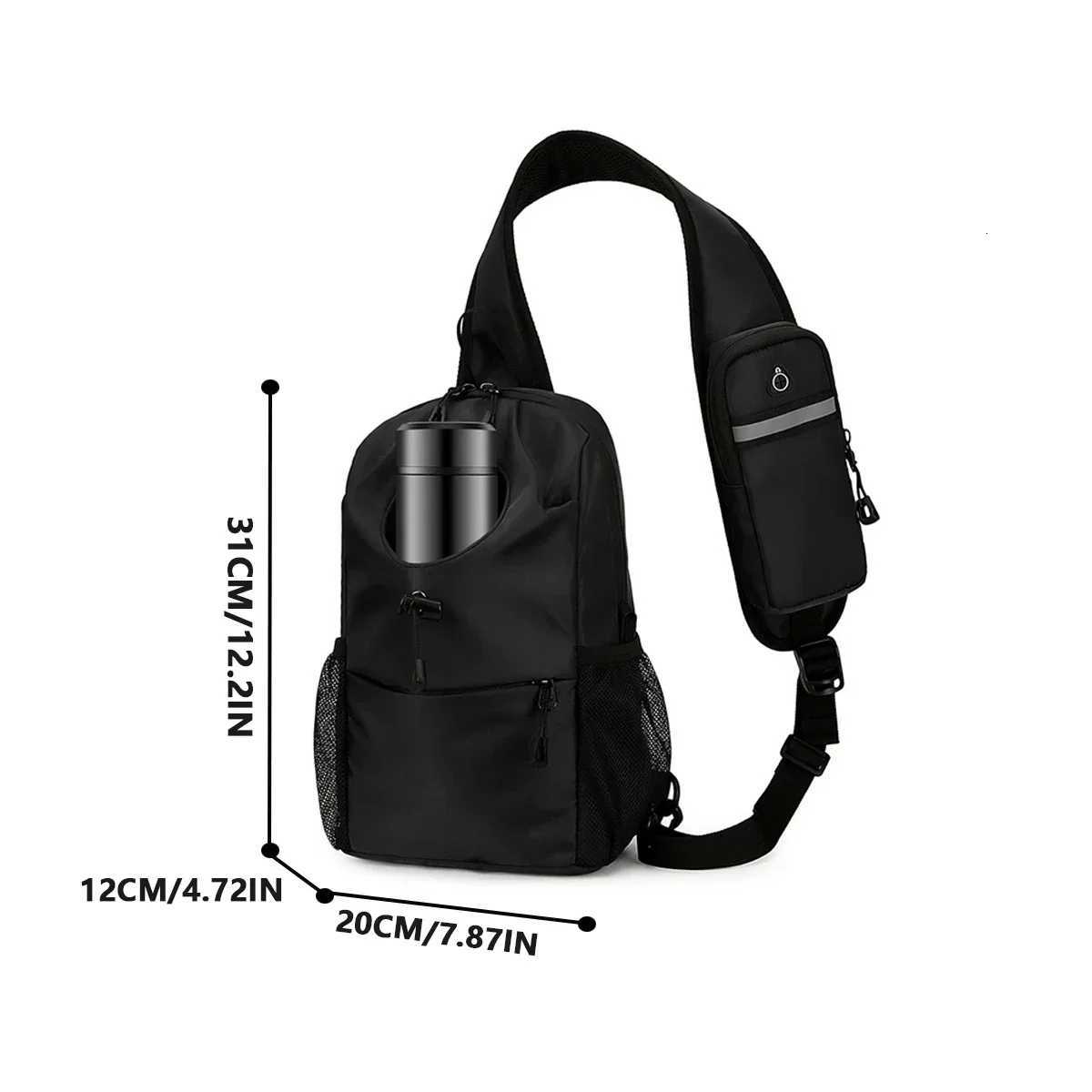 Fashion Fiable sports and leisure ch bag waterproof nyl material storage phe bag mtifunctial and mti layered Y251121