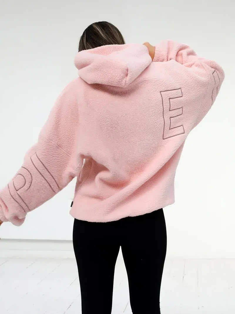Women's Designer Polar Fleece Hoodie Casual Warm Granular Velvet Yoga Sport Pullover Baggy Fashion Versatile Letter Printed Chic Sweatshirt