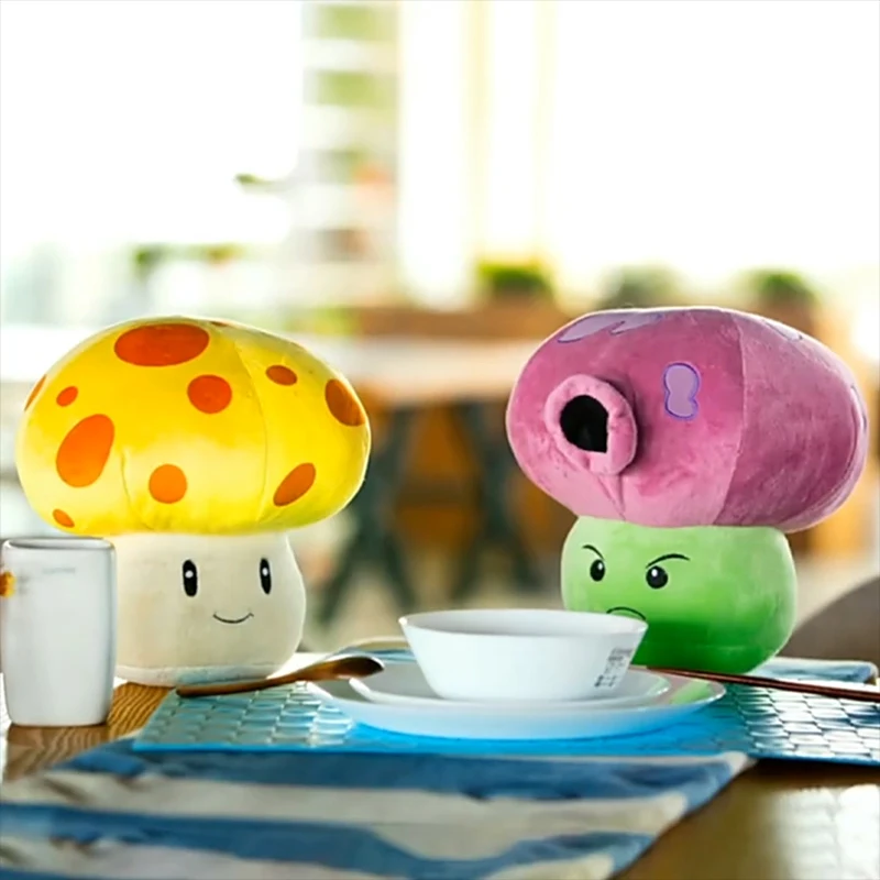 Plants Vs Zombies 2 Licensed Sunflower Peashooter Coconut Plush Set with Pillow Non-Toxic Kawaii Bulk Stock Kids Christmas Party Favors Gifts