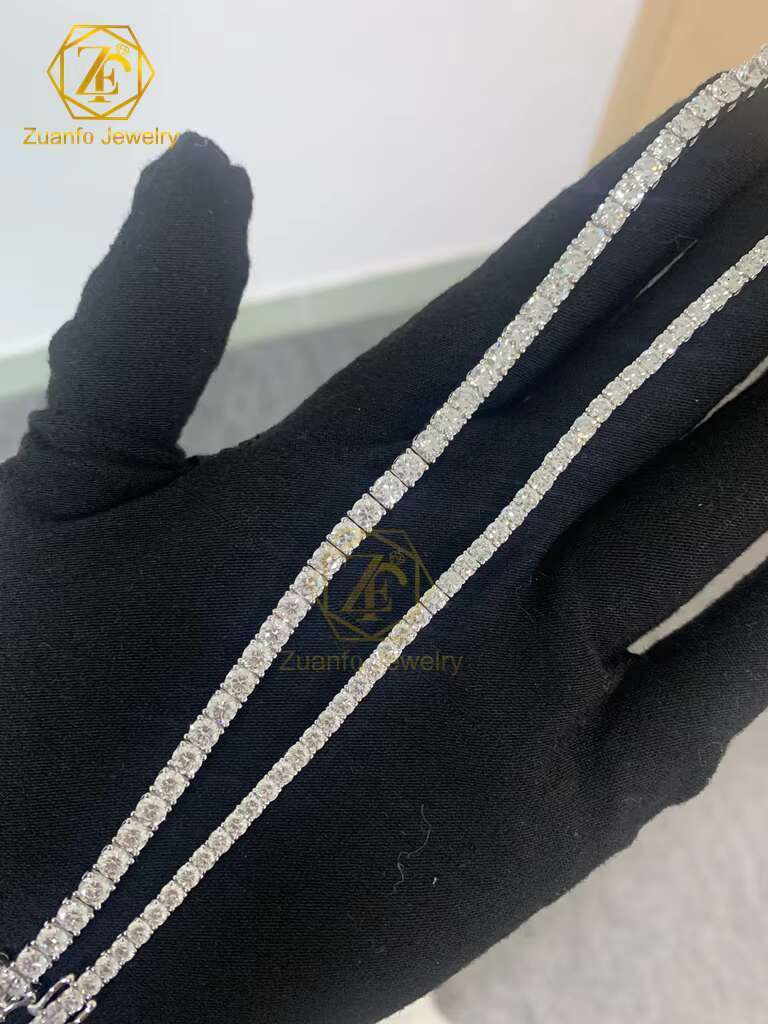 14k Tennis Chain Lab Diamond Igi Certified Laboratory Diamond Chain 3mm Lab Grown Diamond Tennis Bracelet Not Moissanite