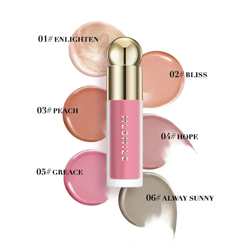 Liquid Cheek Blush Facial Nourishing Blusher Gel Cream Multi-purpose For Eyes Lips Makeup Blush Stick Cosmetics With Sponge 251113