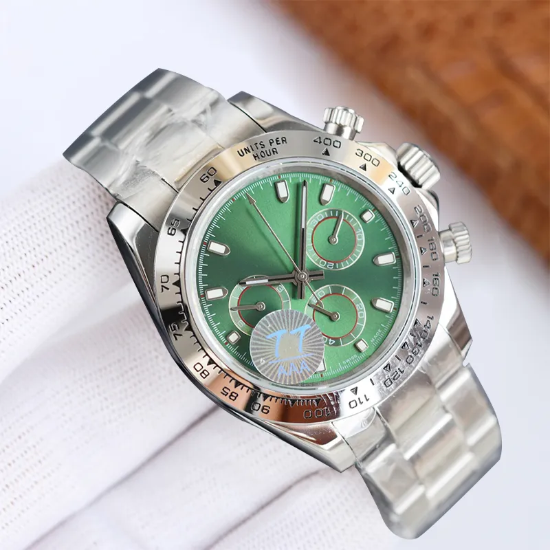 Movement Jason007 40MM Sapphire Glass Day Tona AAA 3A Reloj Mens Womens Mechanical Designer Watches