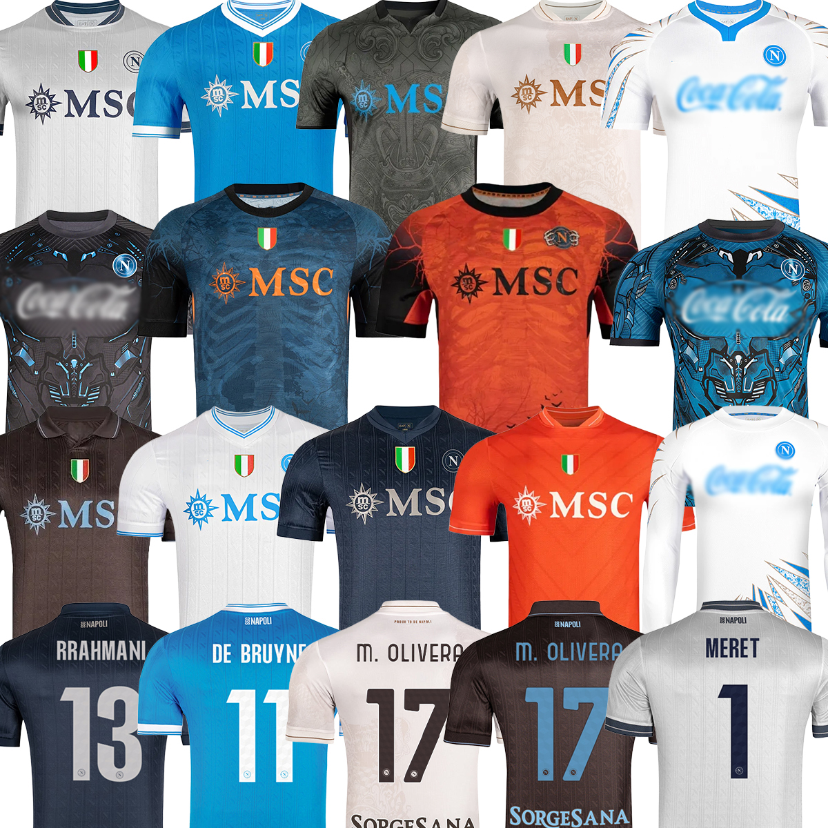 25 26 Maglia SSC Napoli Cyborg Training Soccer Jerseys 2025 2026 Naples Home Away Fans Player Football Shirt Kit tops Men kids DE BRUYNE Buongiorno Neres McTominay88