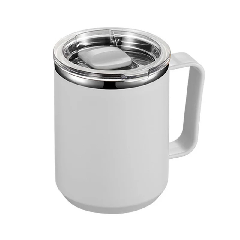 450ml stainless steel coffee cup vacuum insulated travel mug with leak proof lid and straw for camping office commuting 250421