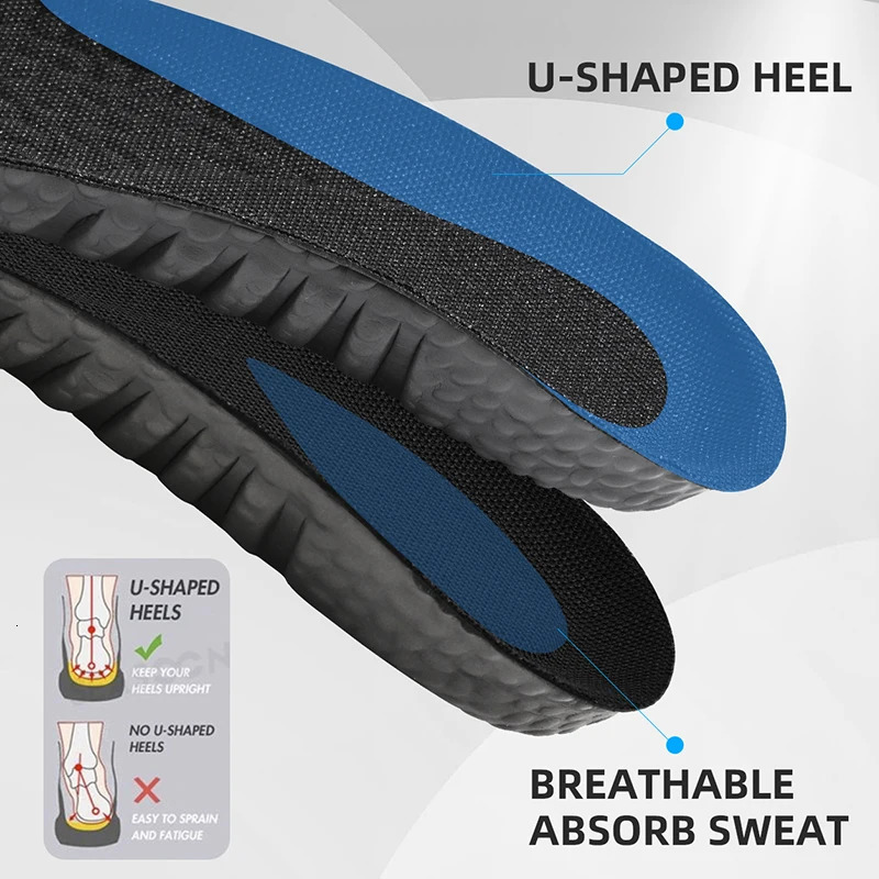 ZOOM Boost Sport Insoles High Elastic Shock Absorbing Arch Support Flatfoot Orthopedic For Feet Ease Pressure 251121