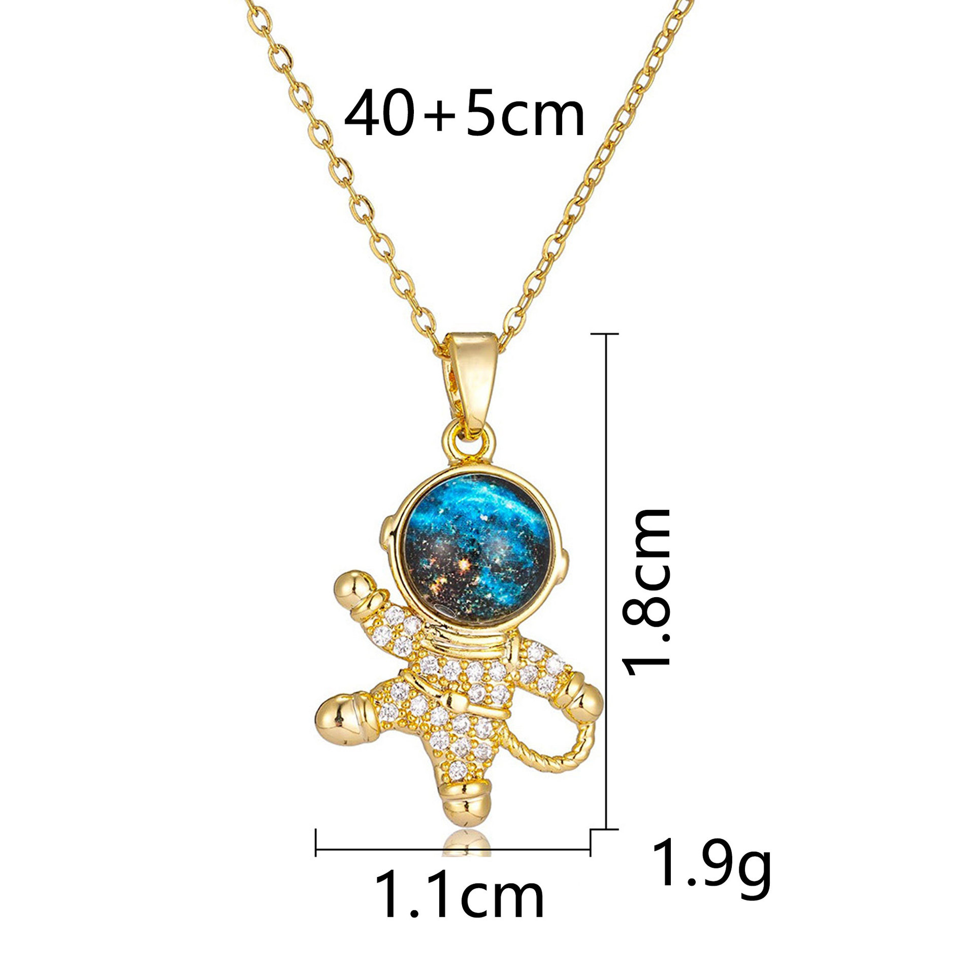 Planet Womens Necklace Versatile High-end Starry Sky 18k Gold Collarbone Chain ins designer necklace for jewelry woman necklace designer for women Y2K - view 5