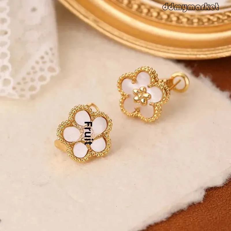 ddmymarket Sterling Stud Earrings Women - Elegant Floral 925 Silver Flower flash sale Studs for Sensitive Ears