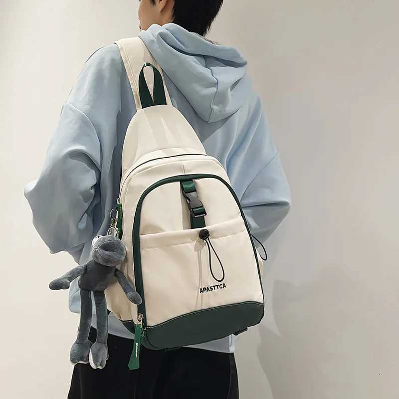 Fashion Tactical Mtifuncti Motorcycle Sport Sling Bag Techwear Style Waterproof Single Shoder Backpack Casual Travel Crossbody Bag Y251121