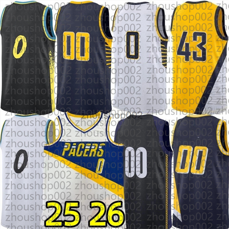 Tyrese Haliburton Pacer Basketball Jerseys Pascal Siakam TJ McConnell Bennedict Mathurin Myles Turner Obi Toppin Aaron Nesmith Jarace Walker Custom Ci
