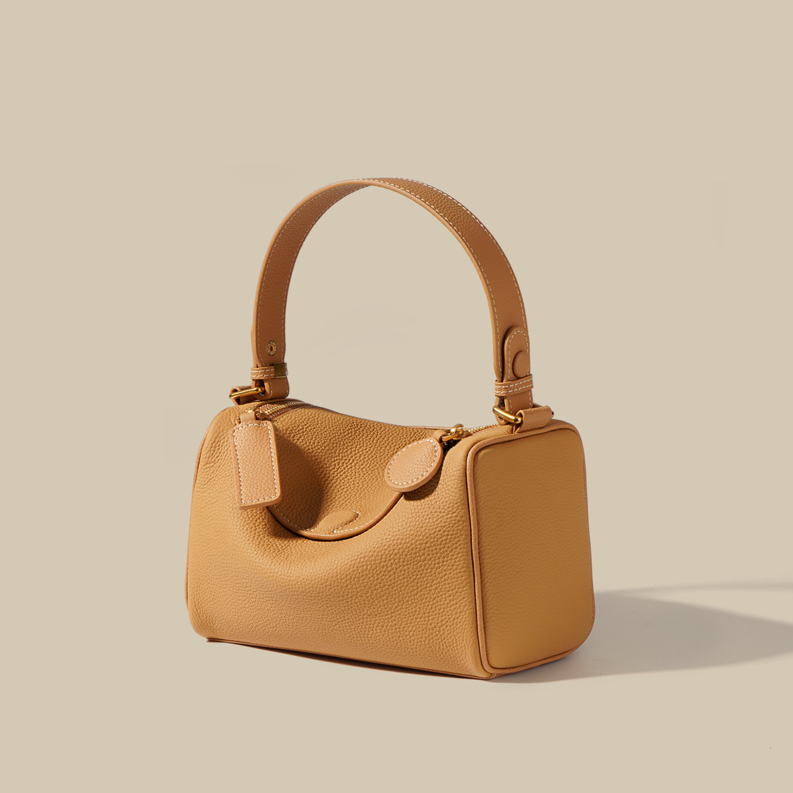 Head Layer Cowhide Pillow Bag With High-end And Genuine Leather Feel One Shoulder Crossbody Bag With Versatile And Simple Boston Armpit Handbag