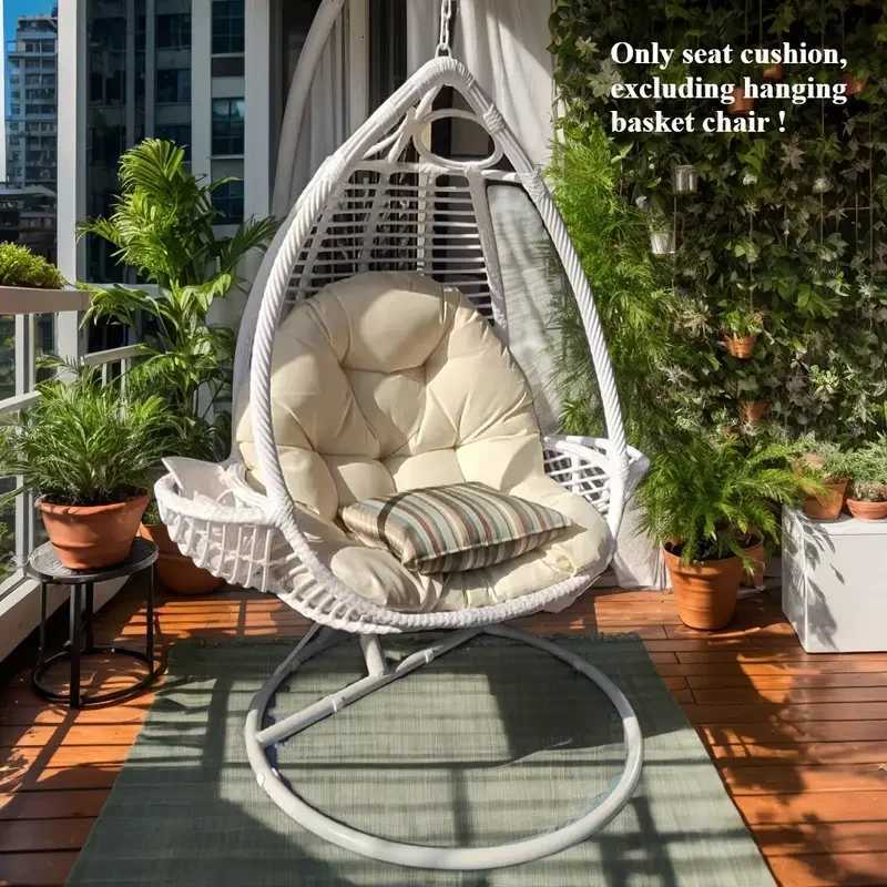 Thicken Egg Chair Cushion Replacement Outdoor Hammock Swing Chair Cushions Hanging er Basket Seat Pad C251121