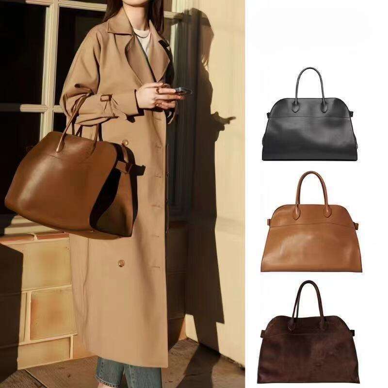 the rowwe Margaux 15 Totes Large Capacity Margaux 10 Margaux 12 Suede Park Tote Bag litchi Leather Designer Camdem Flat Shoulder Strap Terrasse Purse