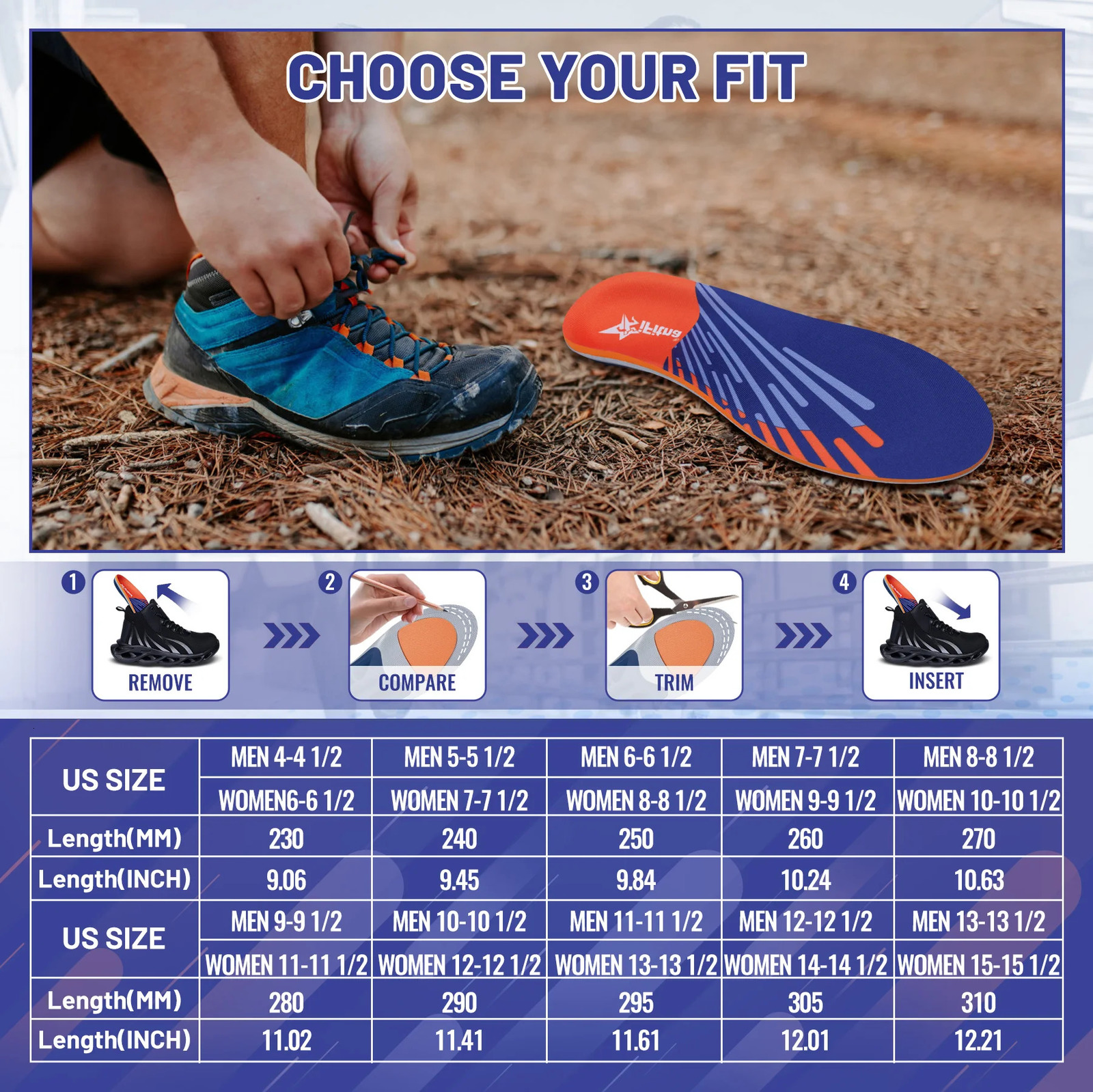 High Arch Support Plantar Fasciitis Orthopedic Shoe Sport Insole Men Women Flat Feet Sneaker Ortic Plantillas Insert Sole 251114