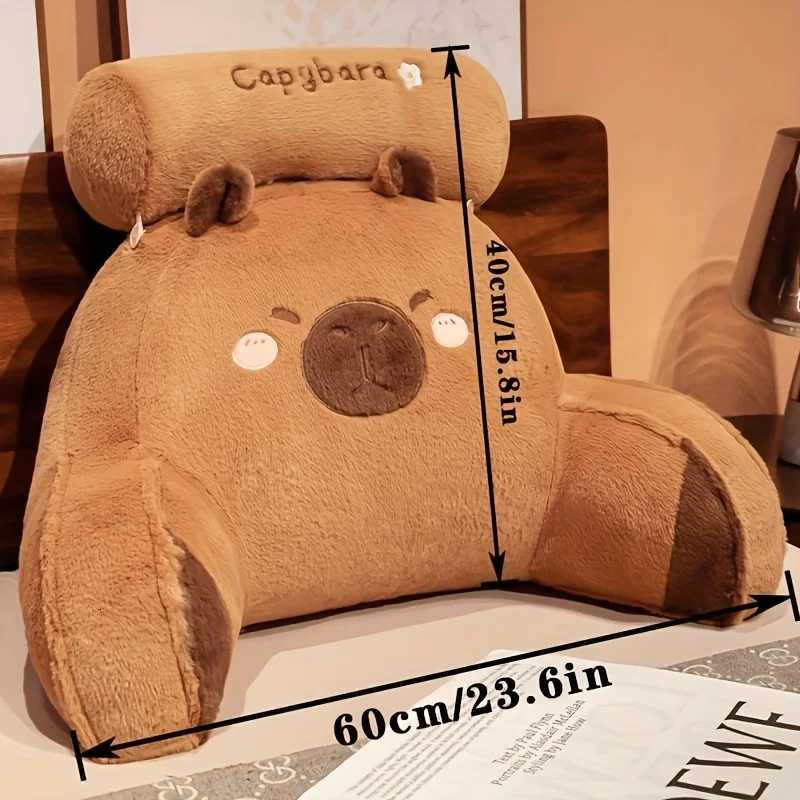 Lovely Capybara Backrest Cushion Large Backrest CushionLumbar Support Triangle Reading Adorable Design C251121