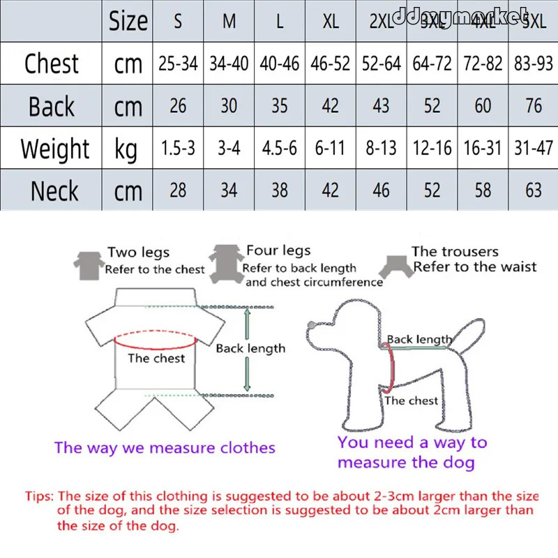 ddmymarket Dog Coat Autumn Winter Jacket Adjustable Hood, Waterproof Windproof Pet Clothes with Leash Hole for Small Medium Large Dogs, flash sale Blu