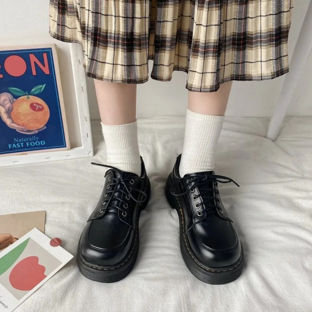 Japanese School Mary Jane Shoes Uniform shoes Student Girls Women Kawaii Lolita Soft Girl Round Toe lolita Platform 251121