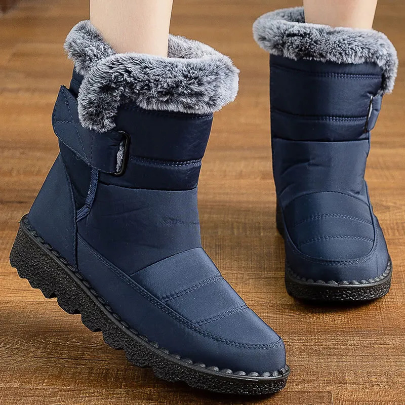 Womens Boots Fashion Winter With Super Warm Fur Botas Mujer Shoes Woman Snow Elegant Heeled 251121