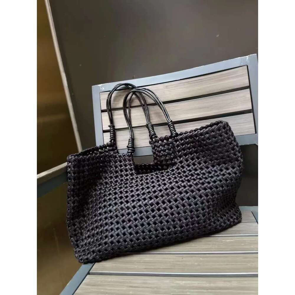 Large Capacity Tote For Women Designer Brand Mesh Woven Shoulder With Purse Fashion Trend Beach Bag