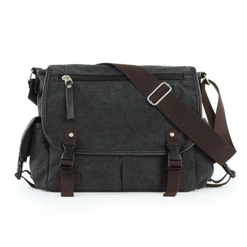 Men Canvas Shoulder Bag Male Crossbody Bag For Mens Sling Bag Business Handbag Messenger BagT251121
