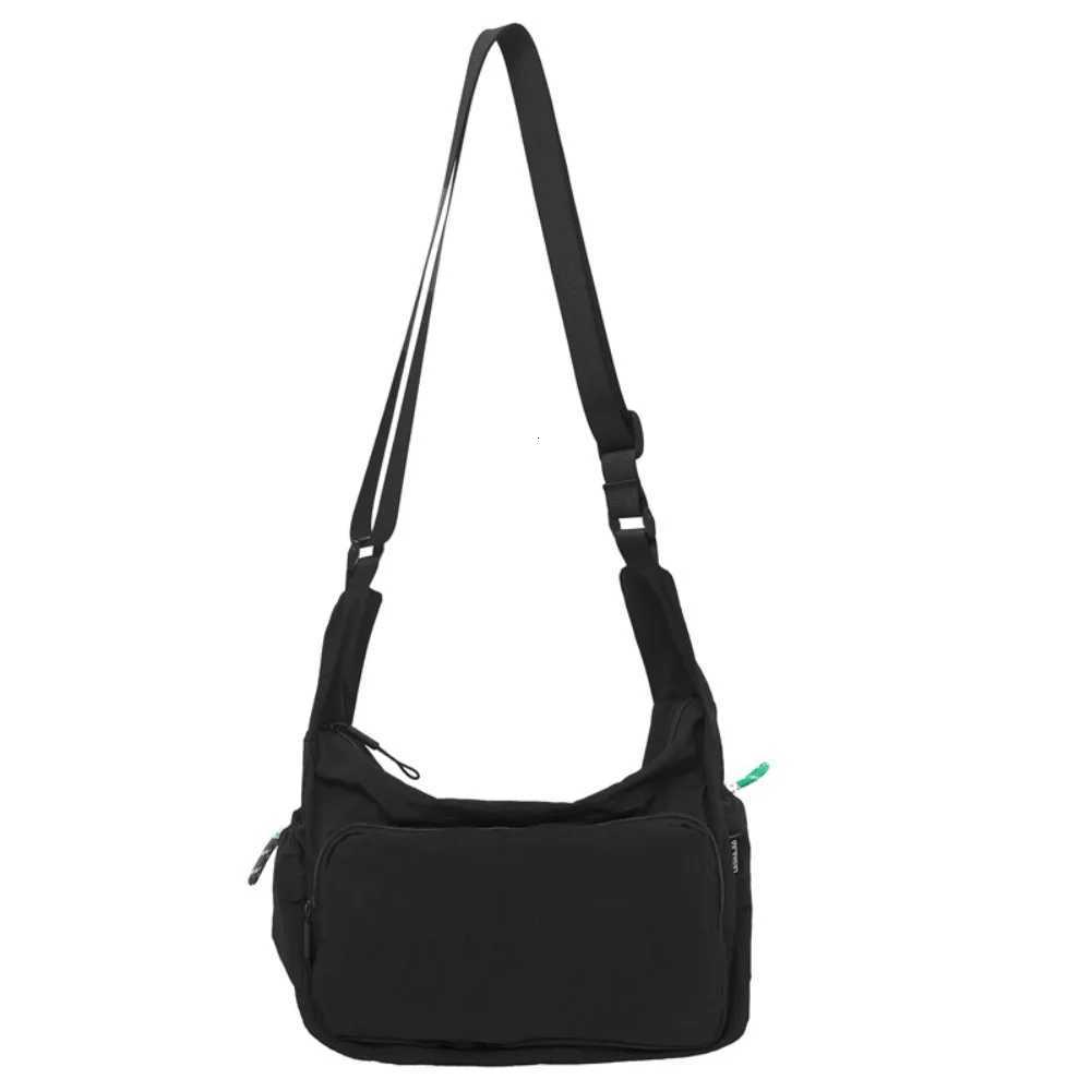 Leisure Fashion Crossbody Bag Casual Fitness Sport Shoulder Bag Solid Color Large Capacity Nylon Bag UnisexT251121