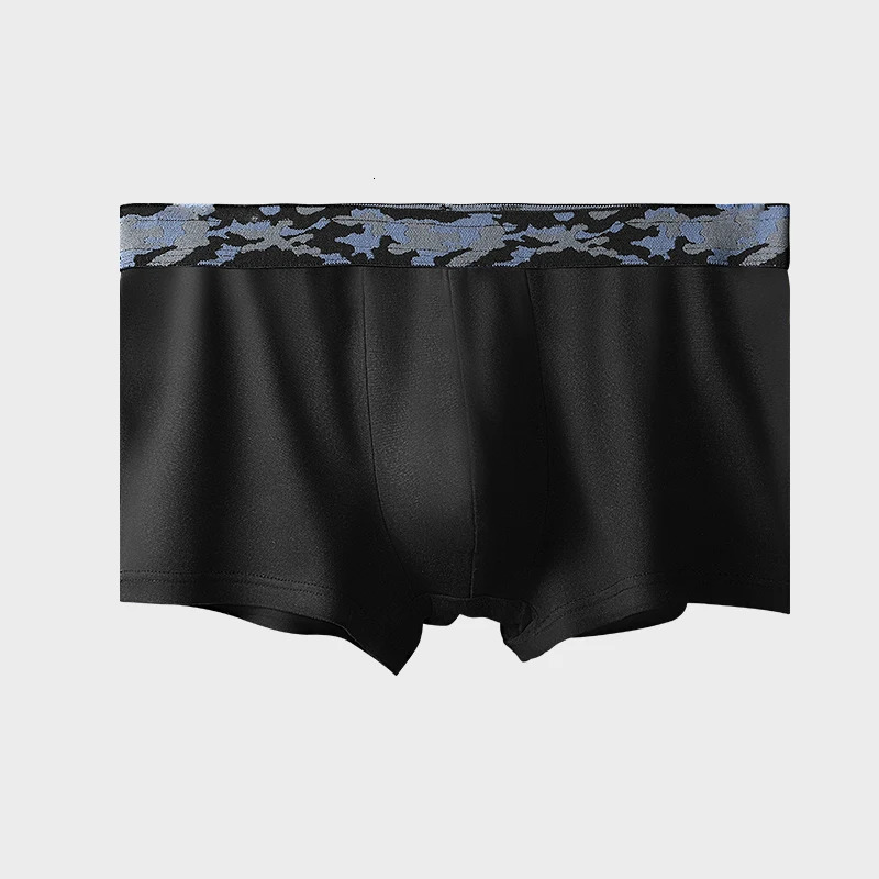 Mens ultrathin breathable ice silk seamless onepiece sexy boxer 250417