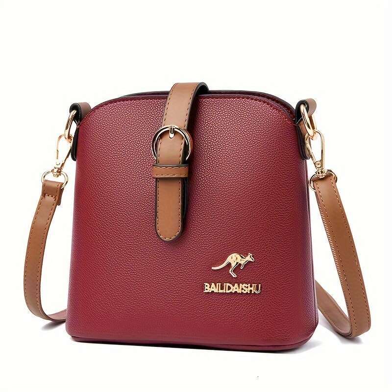 Elegant Women's Stylish Single Shoulder Small Size Bucket Lightweight Travel Shopping Crossbody Bag