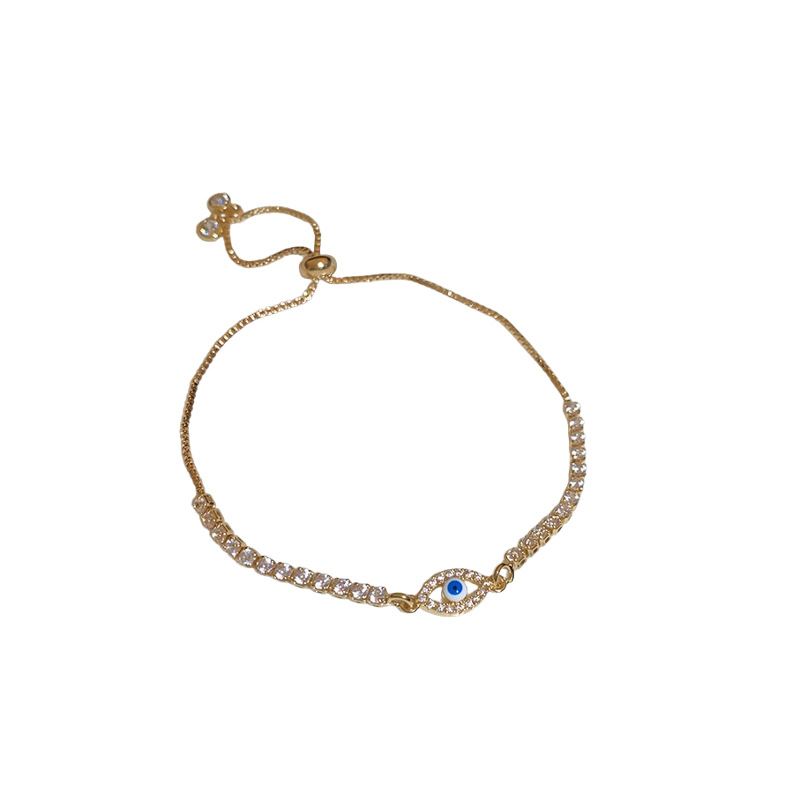 Zircon Super Flash Oval Eye Light Luxury High-end Temperament Bracelet Niche Versatile Design Sense of Hand Jewelry Wholesale - view 9